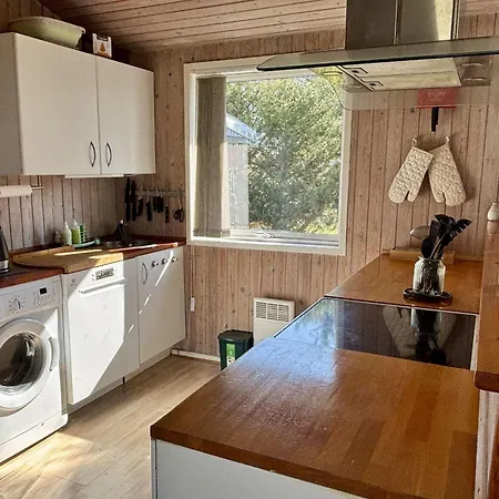 Tatil Evi Ferienhaus-in-ruhiger-lage-mit-kamin-terrasse-und-grenznaehe Skovmose