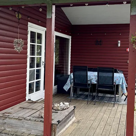 Tatil Evi Ferienhaus-in-ruhiger-lage-mit-kamin-terrasse-und-grenznaehe Skovmose